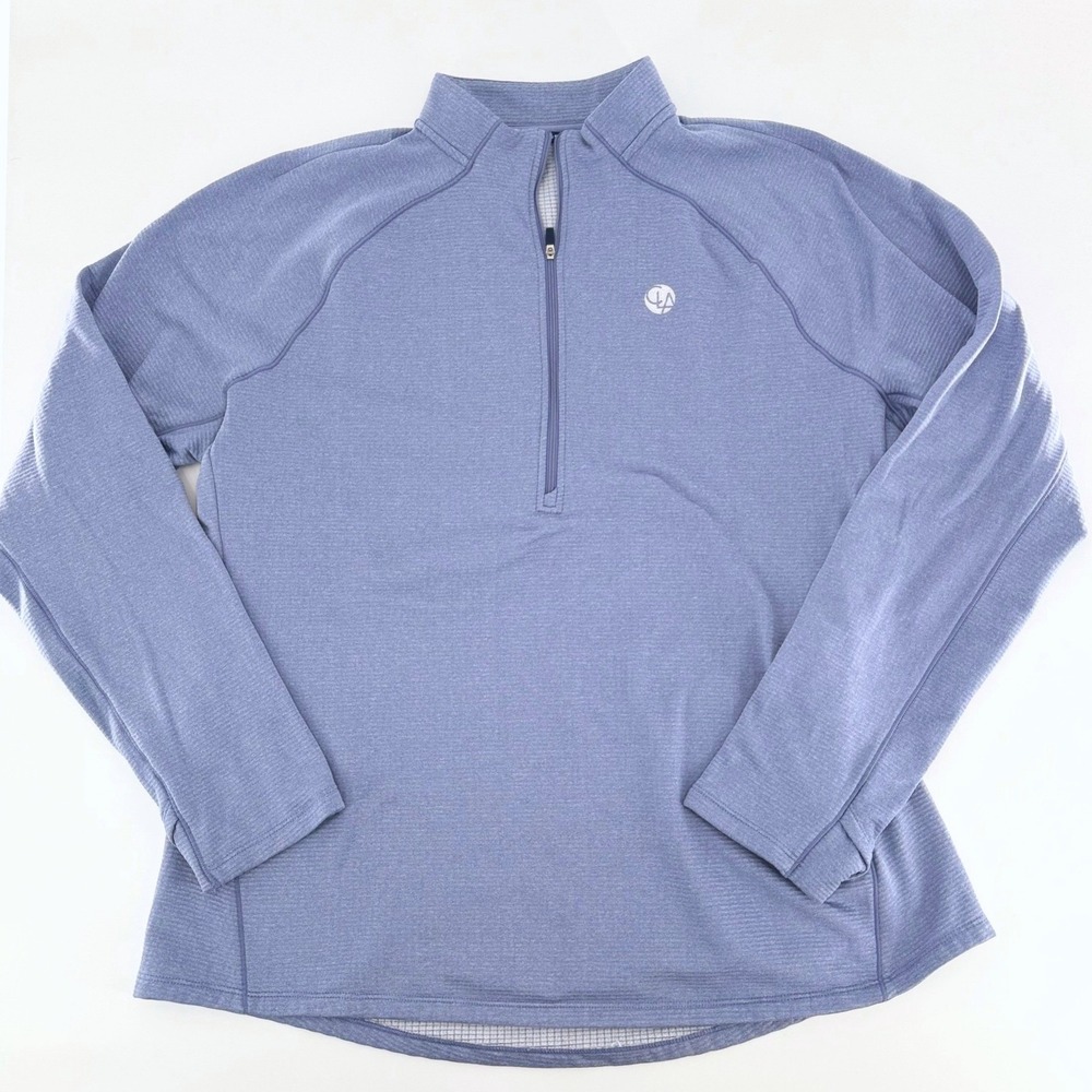 CUTTER & BUCK Peshastin Women's Half Zip Pullover Blue XXL CLA Embroidered Logo